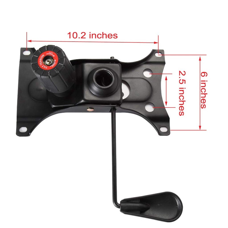 Skelang Tilt Control Mechanism Replacement, Office Chair Tilt Base Control Lift Mechanism, Swivel Base Plate Control Seat Mechanism, Mounting Hole Dimension: 10.2"Ã—6"(LÃ—W) - Image 3